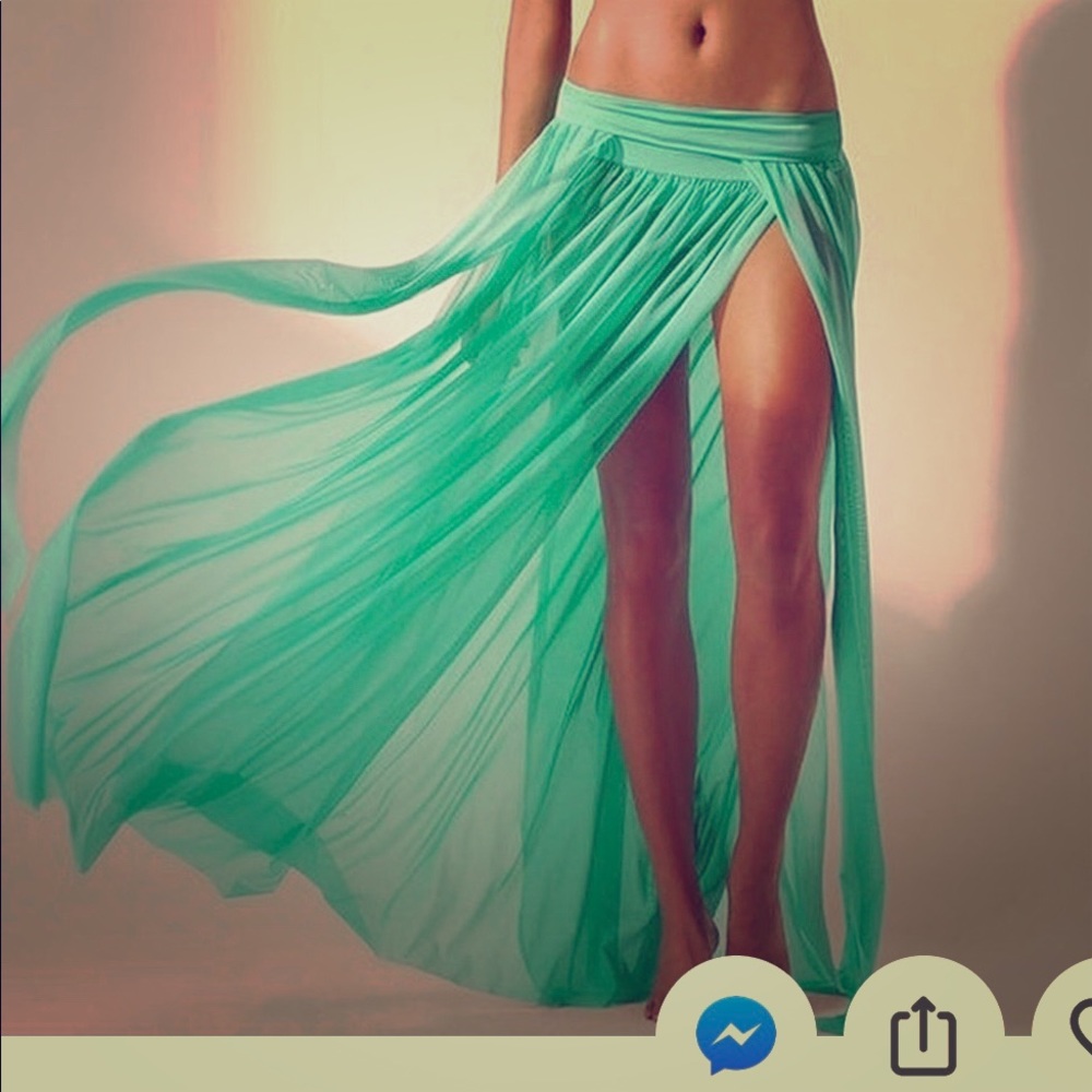 Chiffon see-through cover up